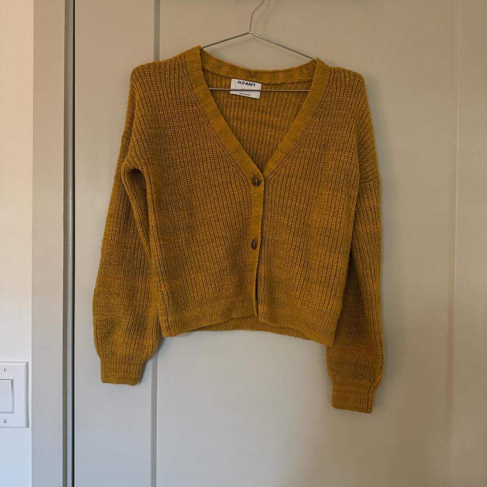 Old Navy Mustard Yellow Cardigan